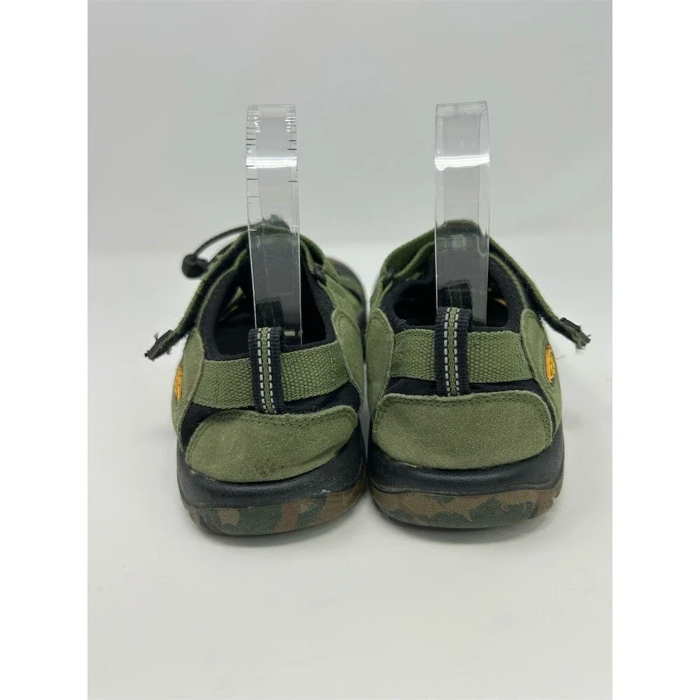 KEEN Newport H2 Kids Sport Sandals Green Camo Waterproof Toe Bumper Size 5
